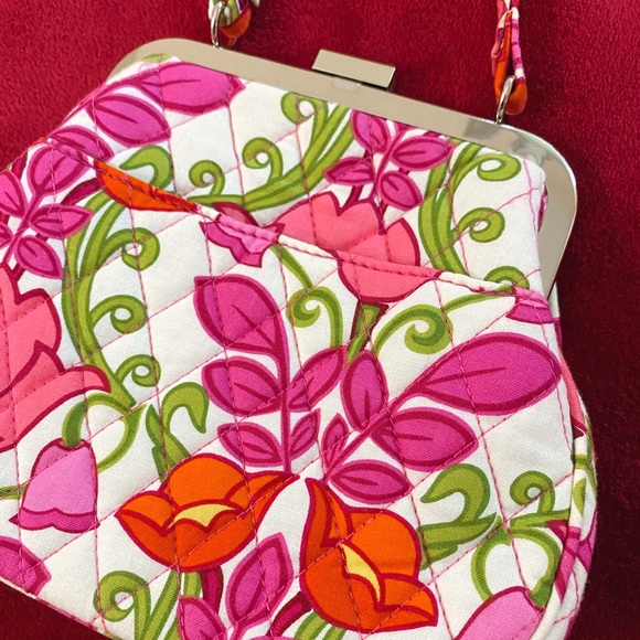 Vera Bradley Lilli Bell Pink Floral Purse - Picture 8 of 10